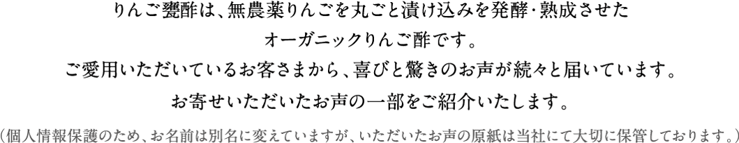 りんご甕酢の説明文