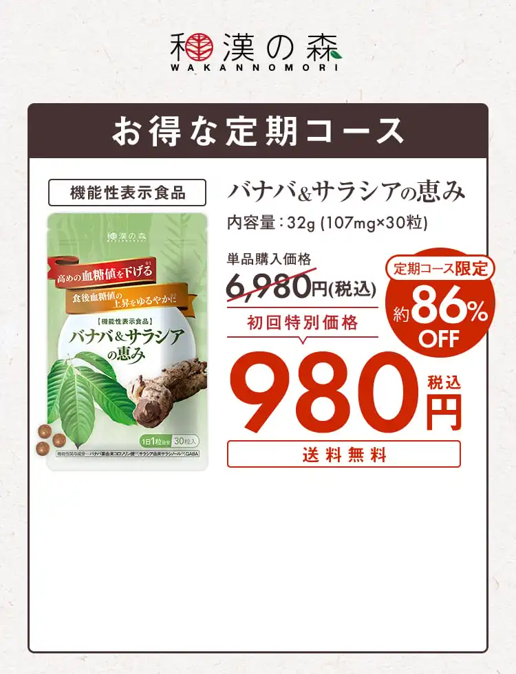 お得な定期コース 定期コース限定約82%OFF 初回特別価格980円(税込) 送料無料
