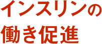 インスリンの働き促進