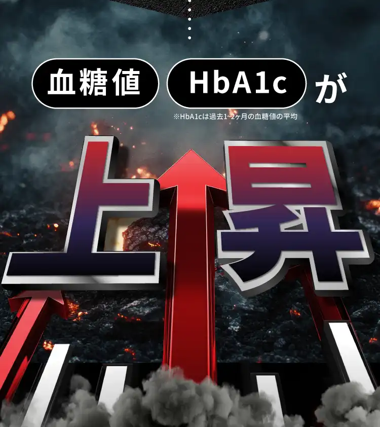 そして、血糖値・HbA1cが上昇