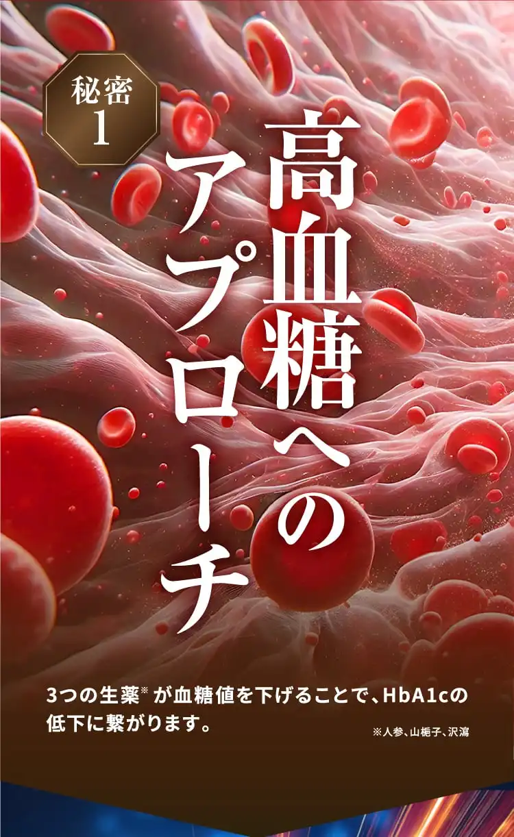 1、血糖値を下げる