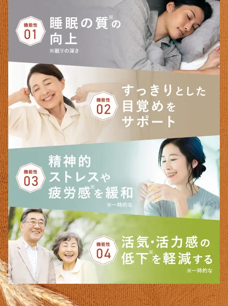 機能性01 機能性02 機能性03 機能性04