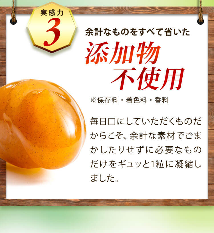 余計なものをすべて省いた的な添加物不使用