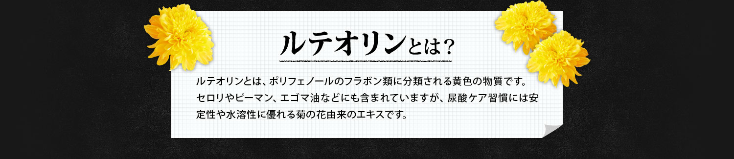 プリン体が尿酸に変わる…その道のりをしっかりせき止める。