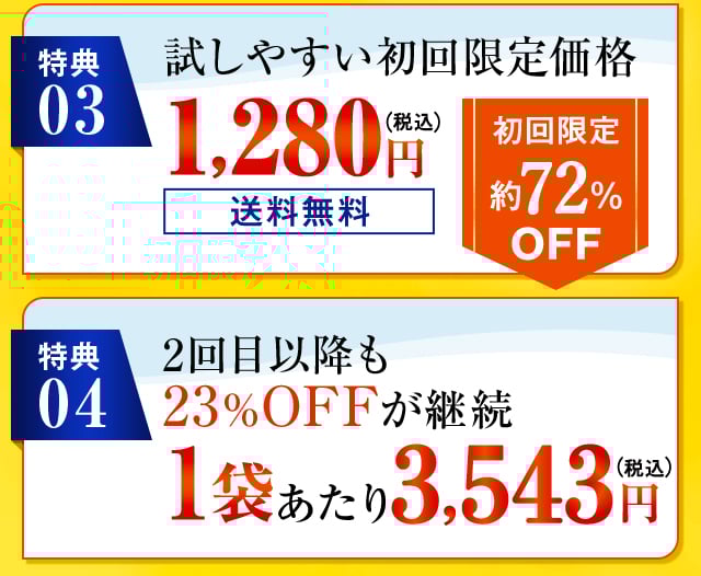 試しやすい初回限定価格