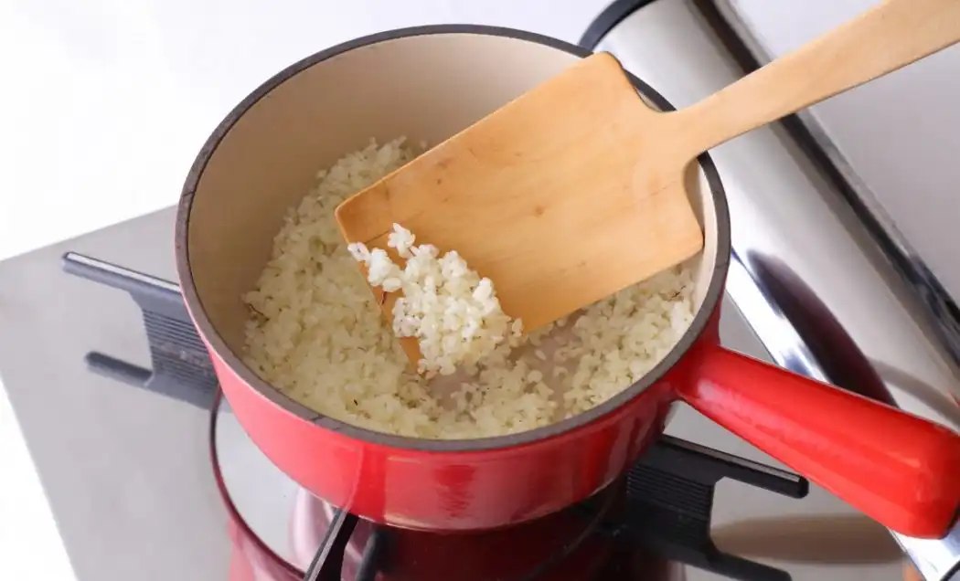 鰯とクレソンのピラフ　サフラン風味の写真4