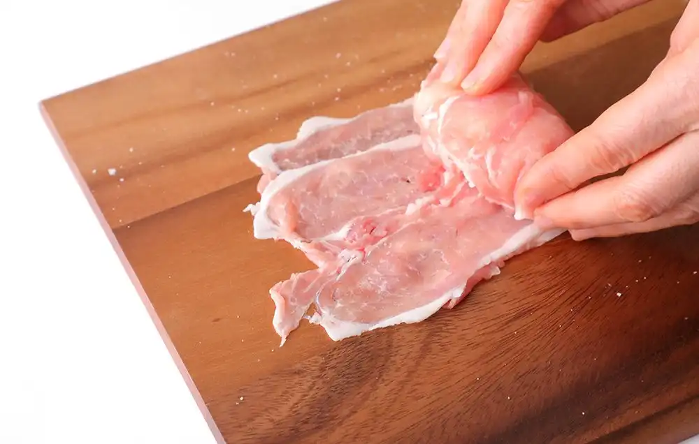 豚肉と筍グリーンピースご飯おにぎり　木の芽風味炒めの写真3