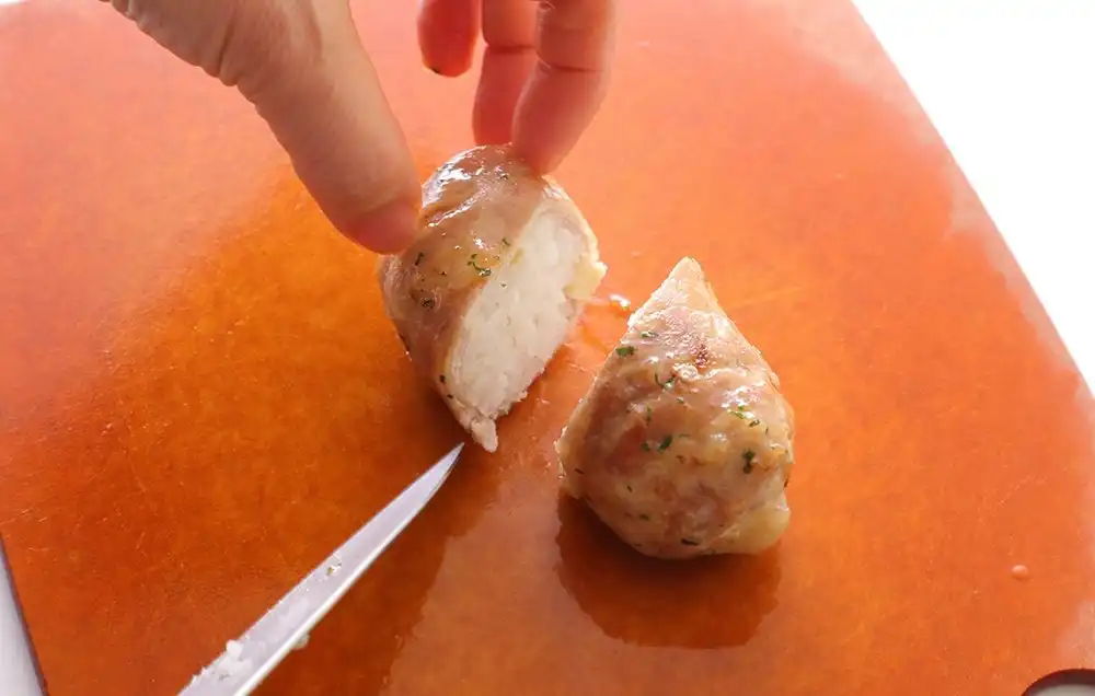 豚肉と筍グリーンピースご飯おにぎり　木の芽風味炒めの写真4