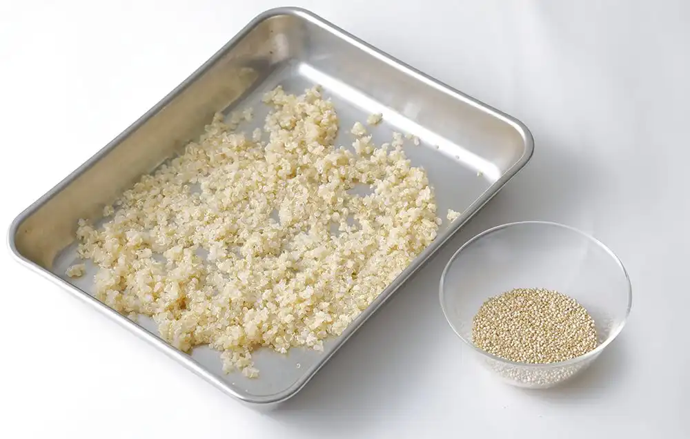 スズキのキヌア揚げ　緑茶出し<br>（健脾利水）の写真2