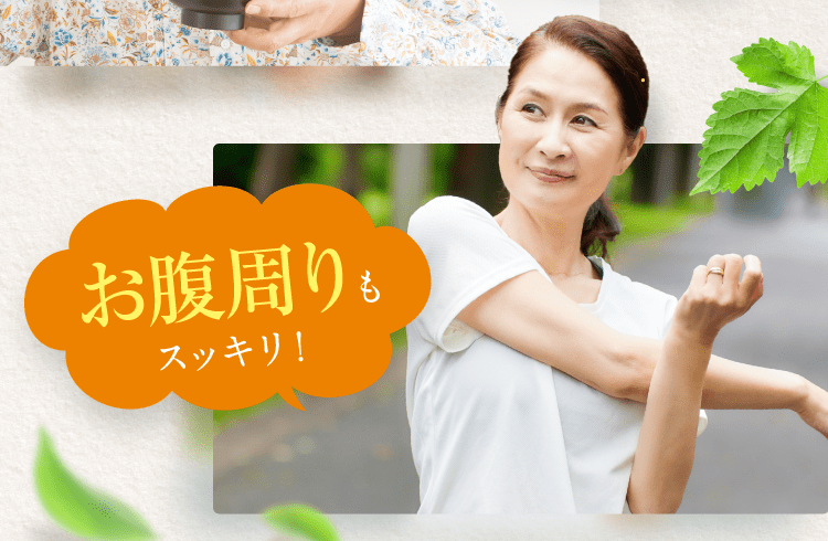 お腹周りもスッキリ!