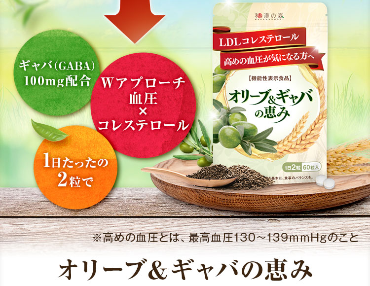オリーブ&ギャバの恵み 60粒 5袋 Amazon | 和漢の森 オリーブ&ギャバの恵み 60粒 機能性表示食品